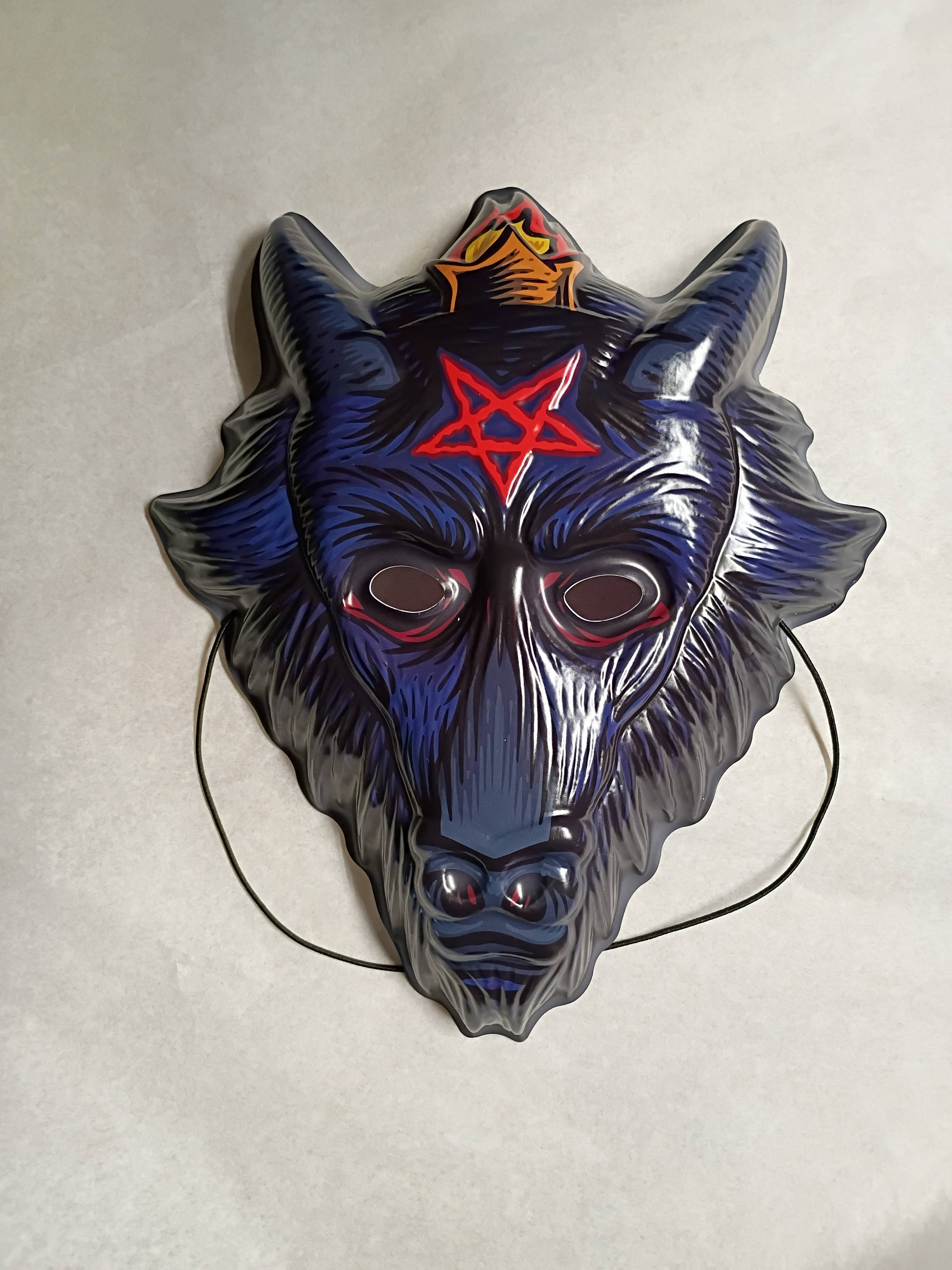 Baphomask – retro Baphomet-maske i vintage-stil – hovedbillede