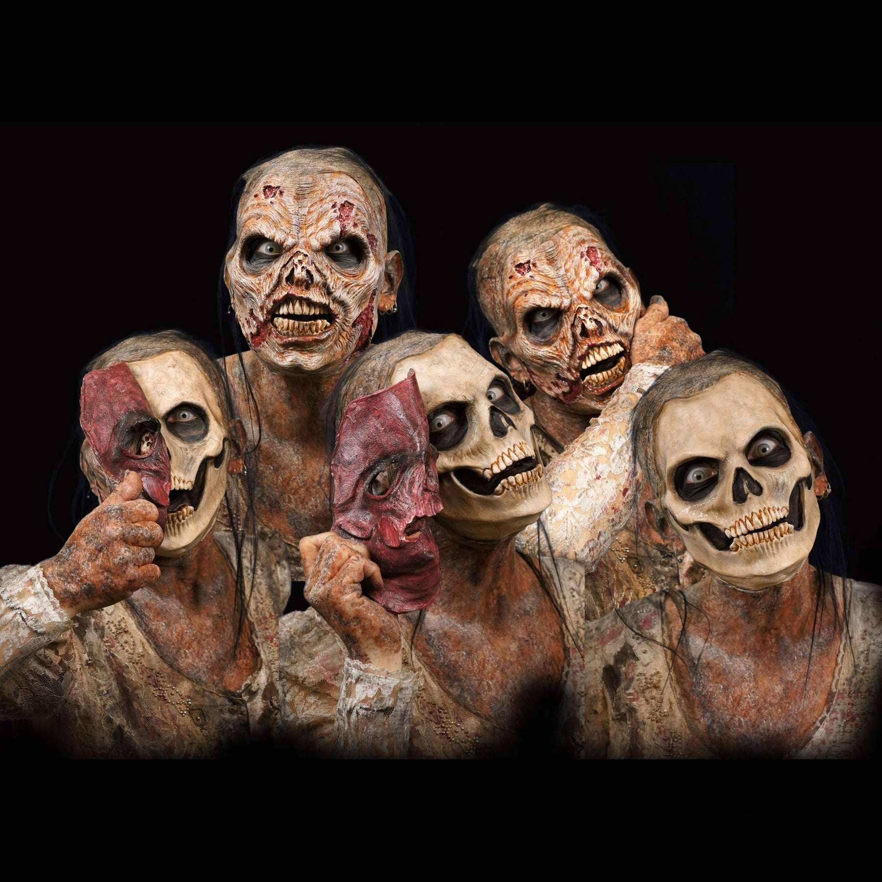 Riv-af zombiekranie – magnetisk protese i skumlatex – hovedbillede