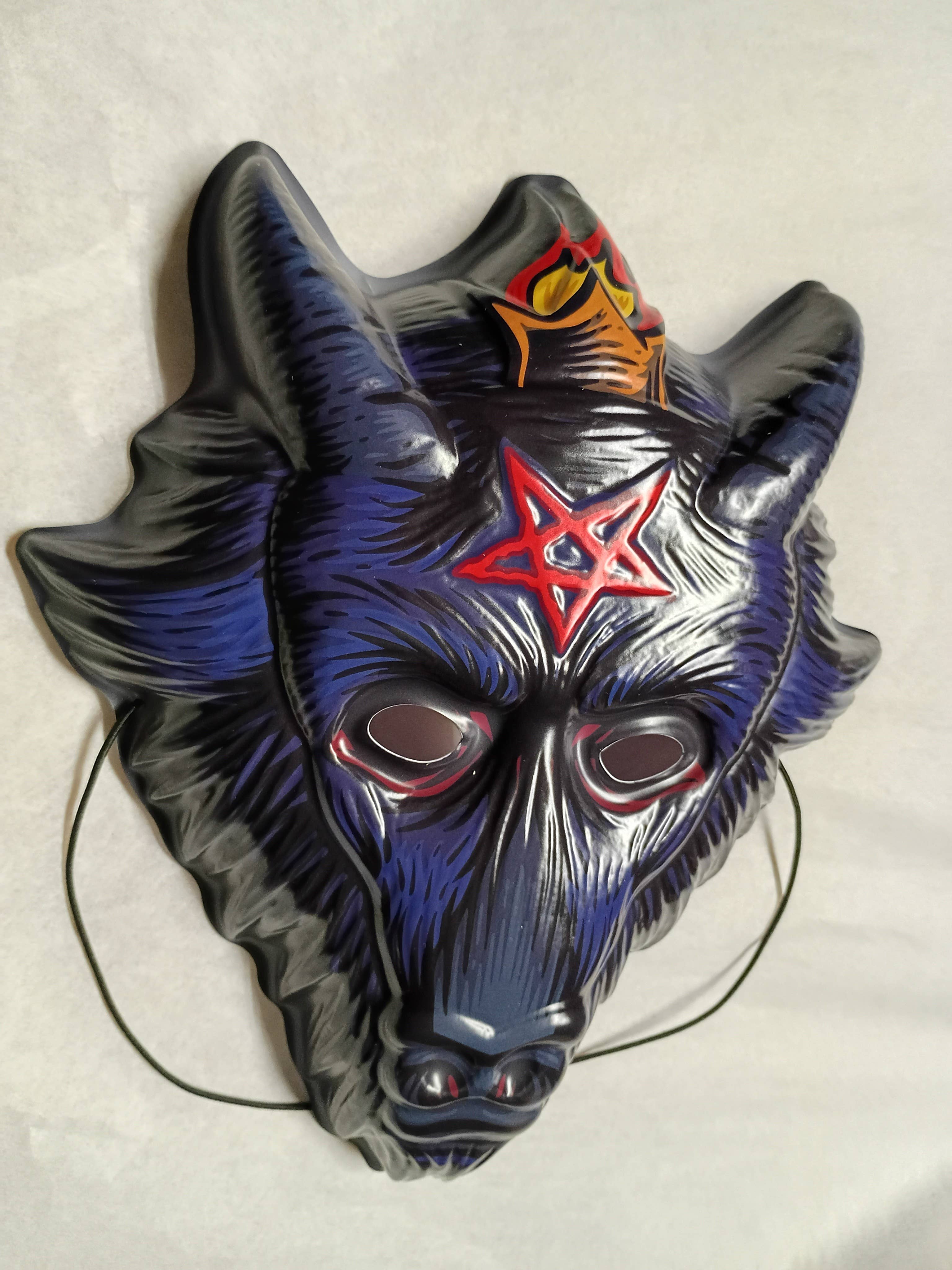 Baphomask – retro Baphomet-maske i vintage-stil – produktbillede 2